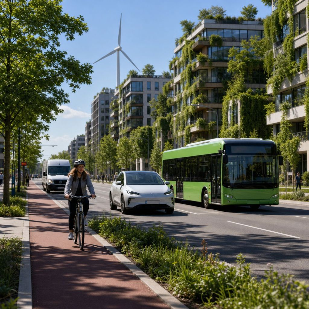 Resiliente Stadt Ein Bild zum Thema Resiliente Stadt im Transport, Logistik, Mobilität Kontext